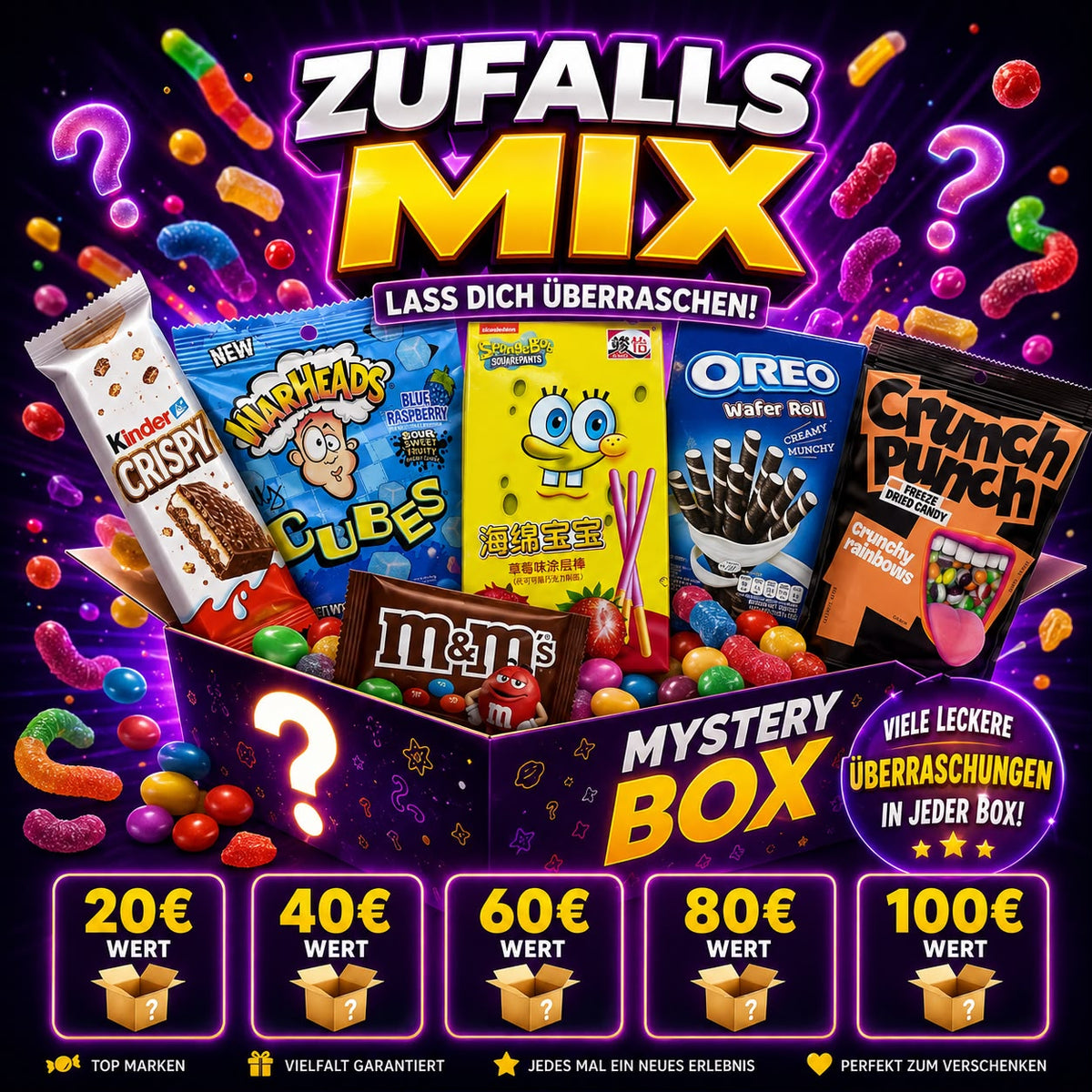Zufalls-Mix Box – Du entscheidest das Budget, wir den Mix! 🎁